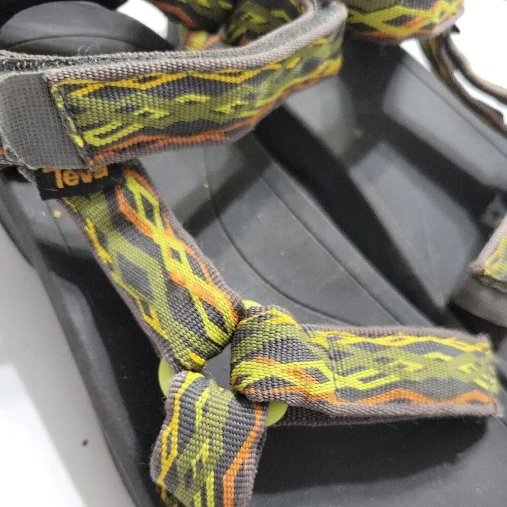 Teva Hurricane Shoes Womens 5 Water Sandals‎ Green Boho Hook Loop Comfort Straps